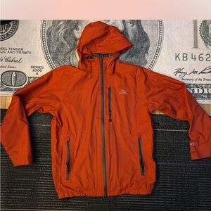 L.L. Bean Women's Vibrant Orange Raincoat